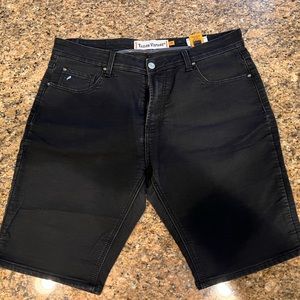 Men’s Tailor Vintage Black Denim Shorts 36W